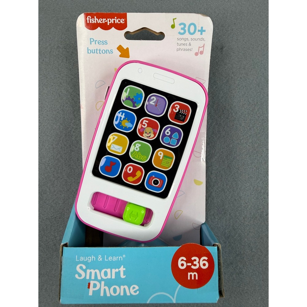Fisher-Price Laugh & Learn Smart Phone Kids 6-36m Pink Musical Educational Toy - Picture 4 of 4